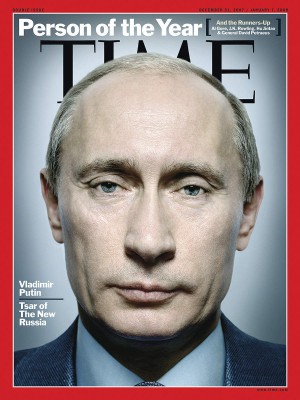 Putyin a Time 2008-as év embereFotó: Platon