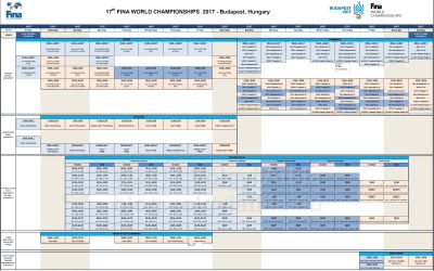 http://www.fina-budapest2017.com/downloads/BP2017_WC_schedule_5.pdf